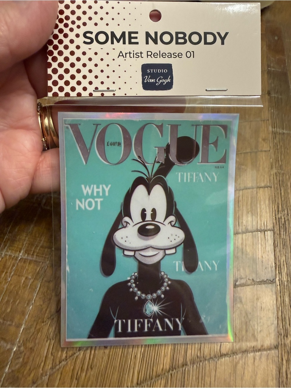 NEW- Some Nobody 'Vogue Tiffany' Artist Release Goofy Vinyl Sticker